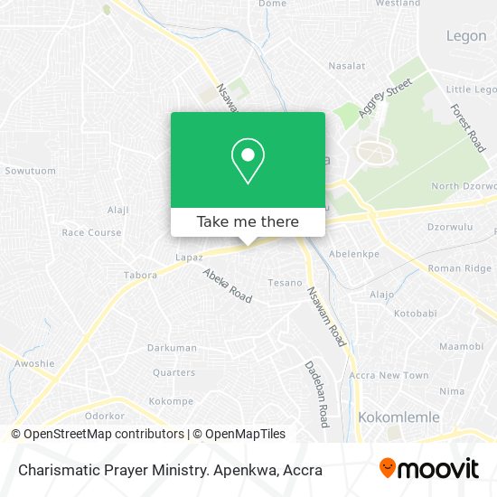 Charismatic Prayer Ministry. Apenkwa map