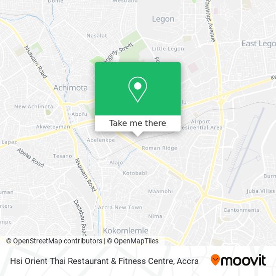 Hsi Orient Thai Restaurant & Fitness Centre map