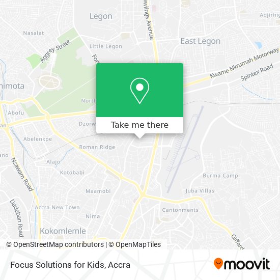 Focus Solutions for Kids map