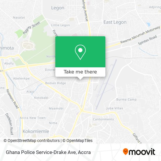 Ghana Police Service-Drake Ave map