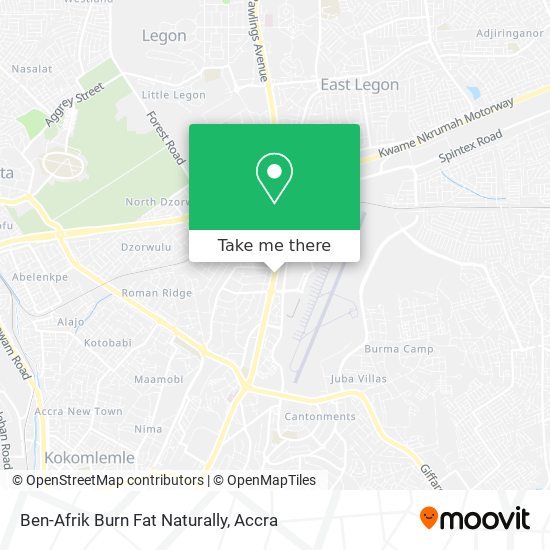 Ben-Afrik Burn Fat Naturally map