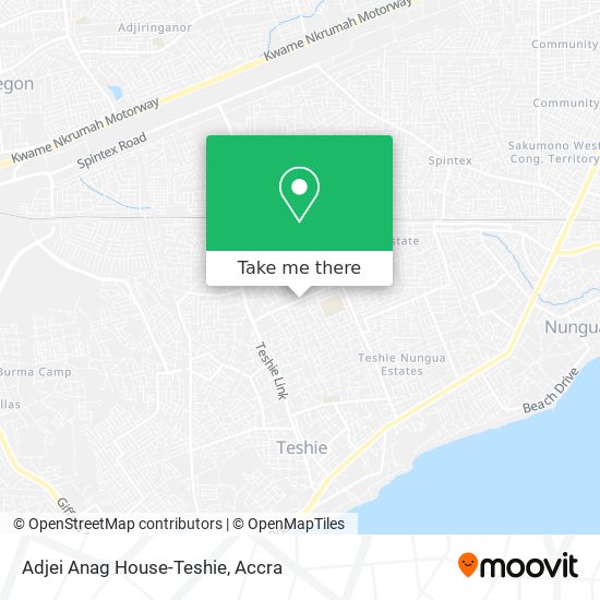 Adjei Anag House-Teshie map