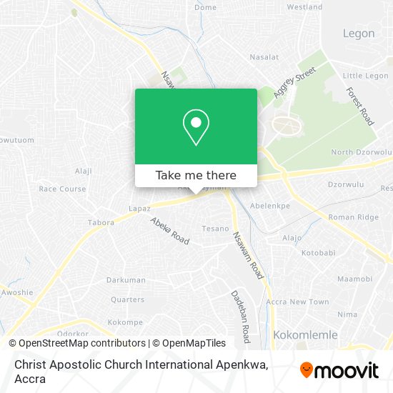 Christ Apostolic Church International Apenkwa map