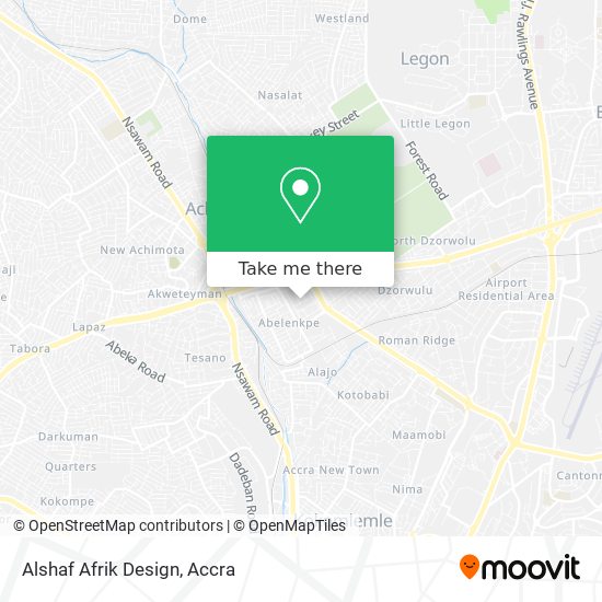 Alshaf Afrik Design map
