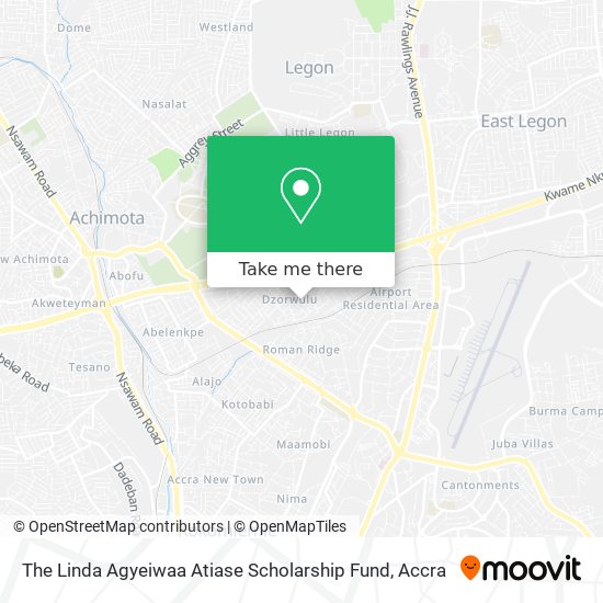 The Linda Agyeiwaa Atiase Scholarship Fund map