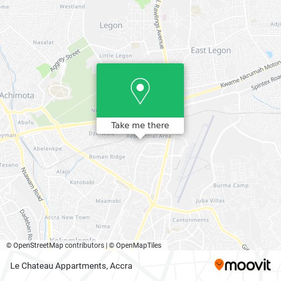 Le Chateau Appartments map