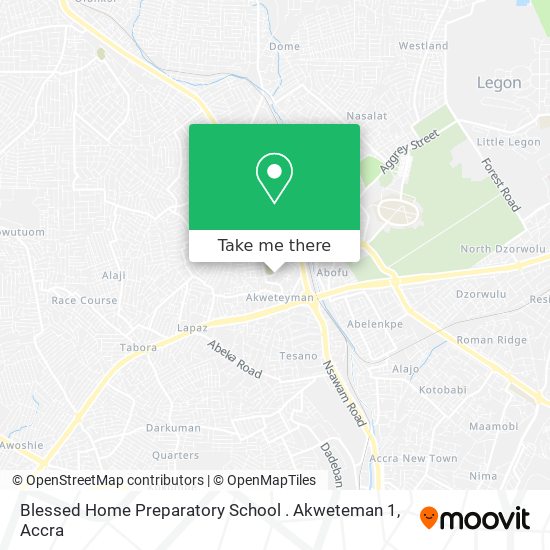 Blessed Home Preparatory School . Akweteman 1 map