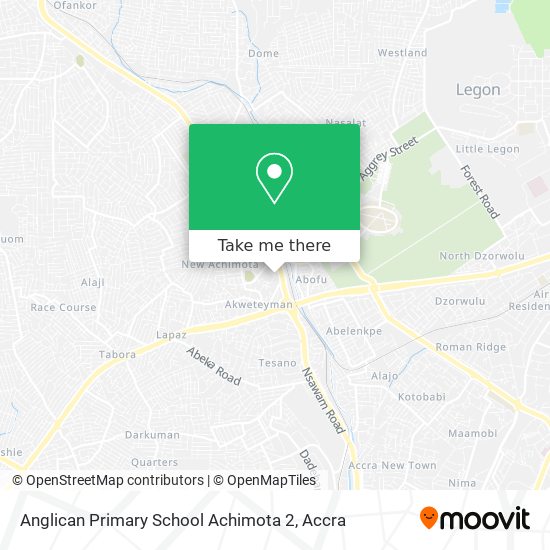 Anglican Primary School Achimota 2 map