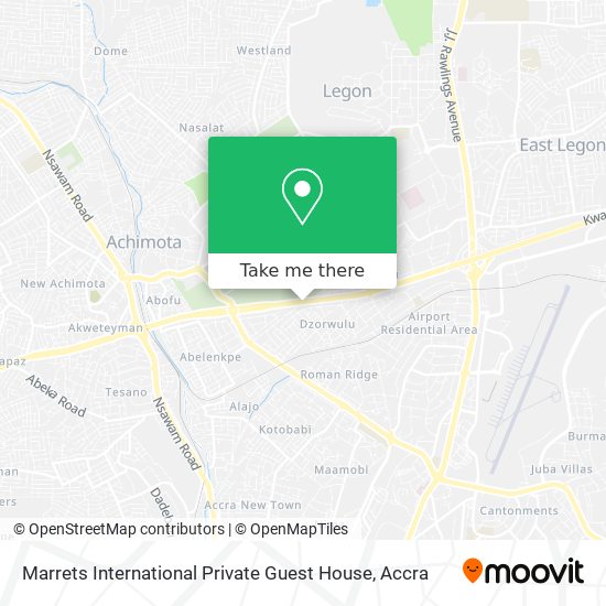 Marrets International Private Guest House map