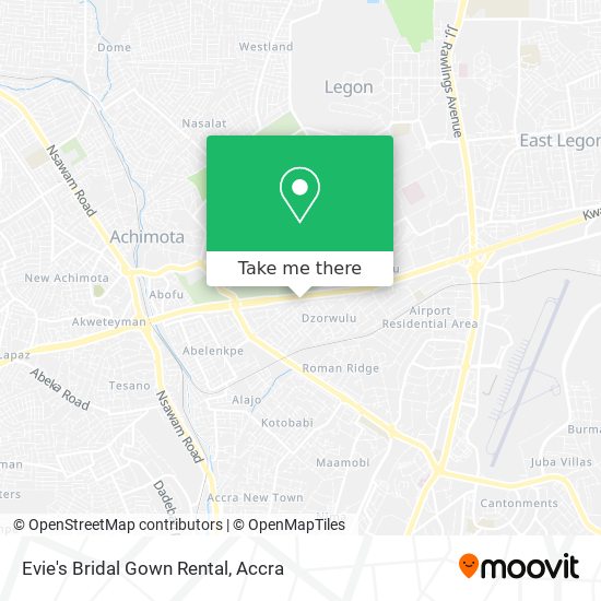 Evie's Bridal Gown Rental map
