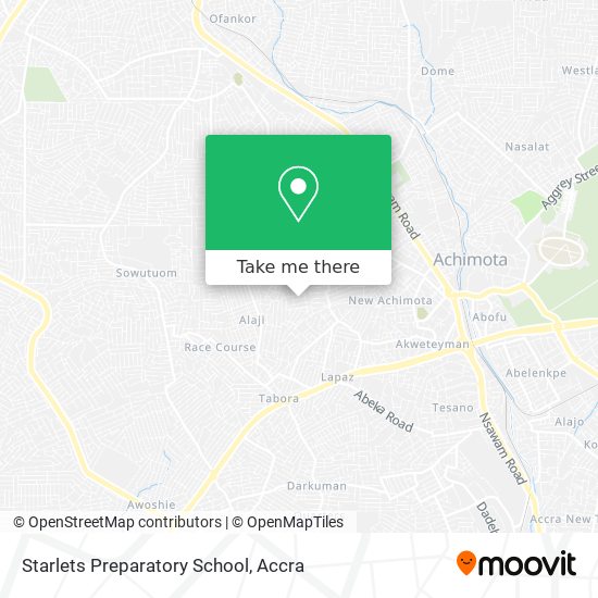 Starlets Preparatory School map