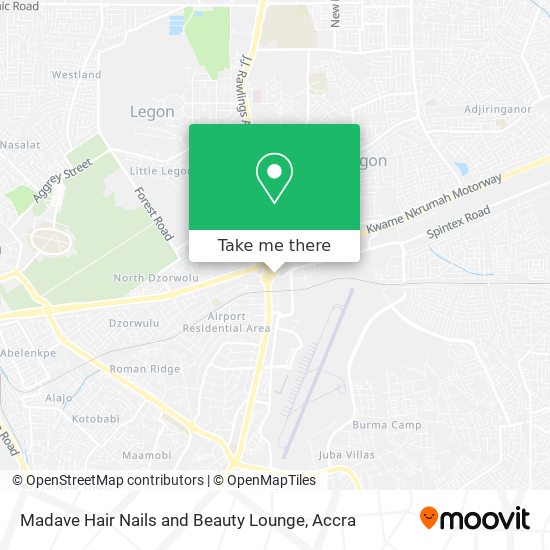 Madave Hair Nails and Beauty Lounge map