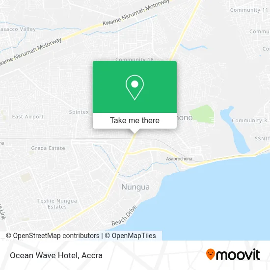 Ocean Wave Hotel map