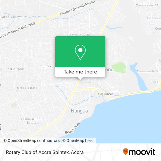 Rotary Club of Accra Spintex map