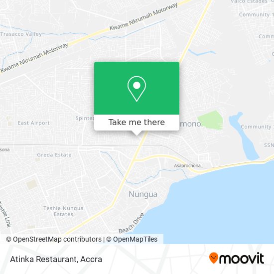 Atinka Restaurant map