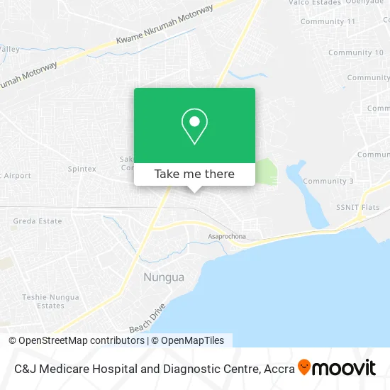 C&J Medicare Hospital and Diagnostic Centre map