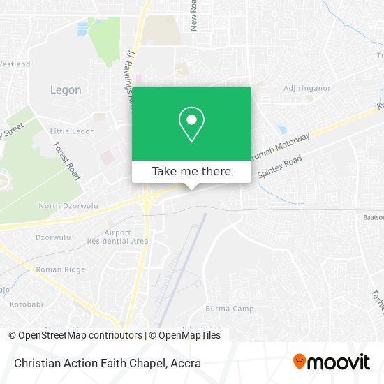 Christian Action Faith Chapel map