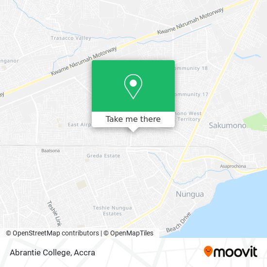 Abrantie College map