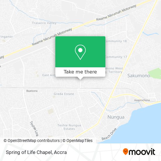 Spring of Life Chapel map