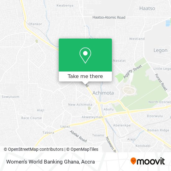 Women's World Banking Ghana map