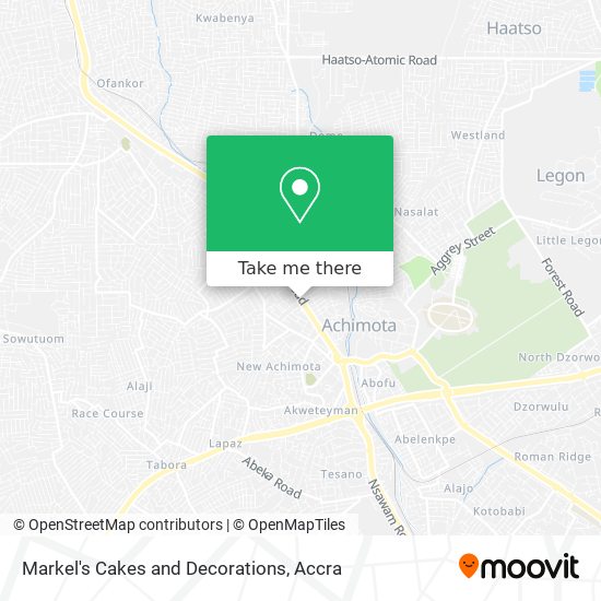Markel's Cakes and Decorations map