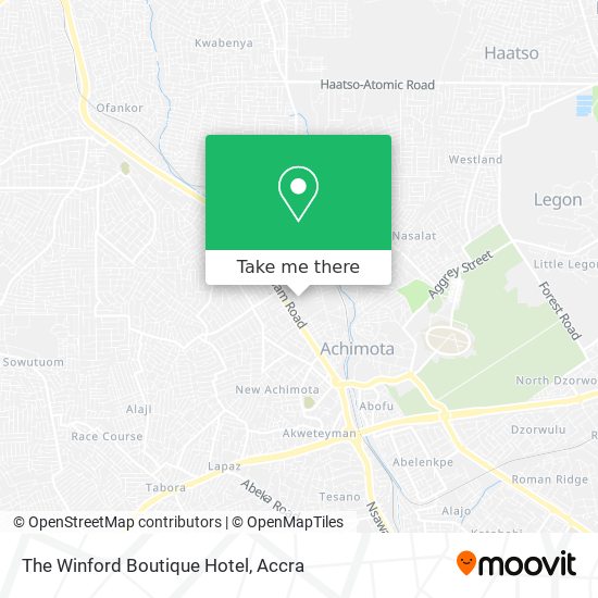 The Winford Boutique Hotel map