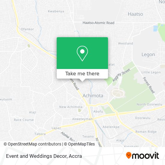 Event and Weddings Decor map