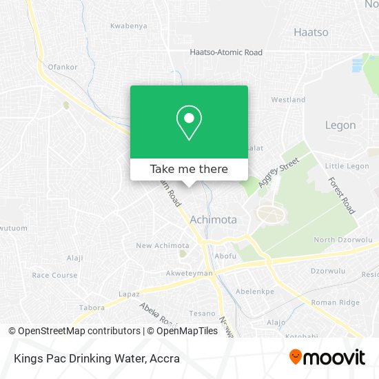 Kings Pac Drinking Water map