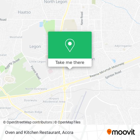 Oven and Kitchen Restaurant map