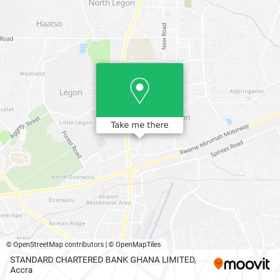 STANDARD CHARTERED BANK GHANA LIMITED map