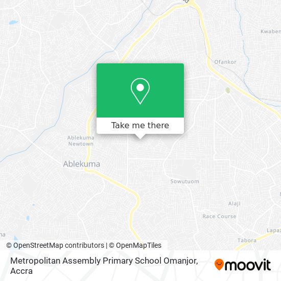 Metropolitan Assembly Primary School Omanjor map
