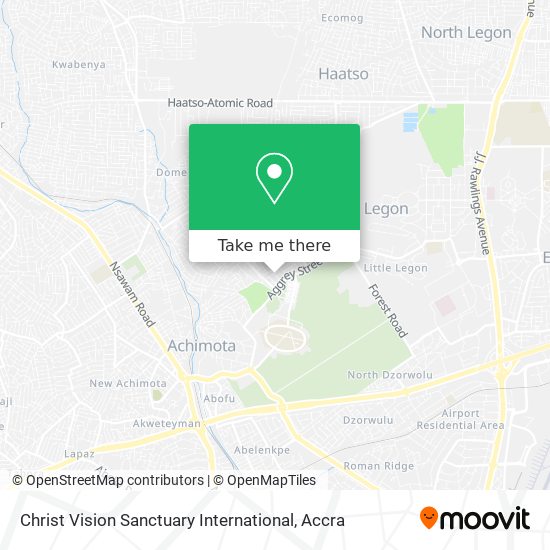 Christ Vision Sanctuary International map
