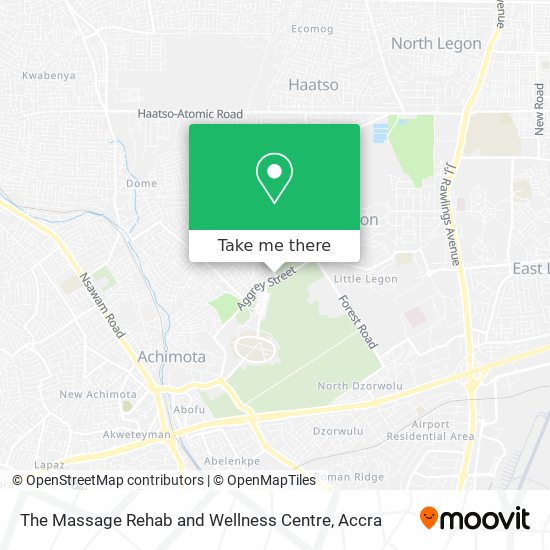 The Massage Rehab and Wellness Centre map