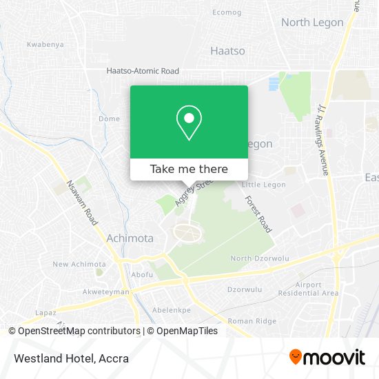 Westland Hotel map