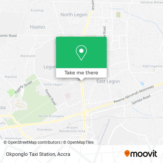 Okponglo Taxi Station map
