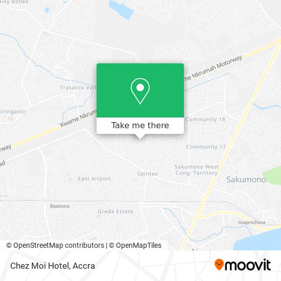 Chez Moi Hotel map