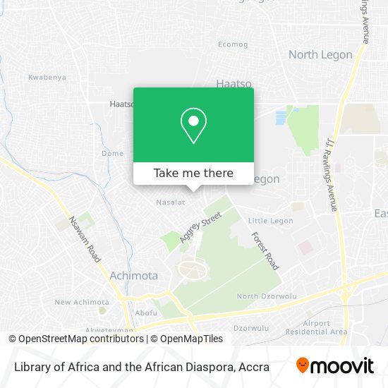 Library of Africa and the African Diaspora map
