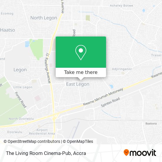 The Living Room Cinema-Pub map