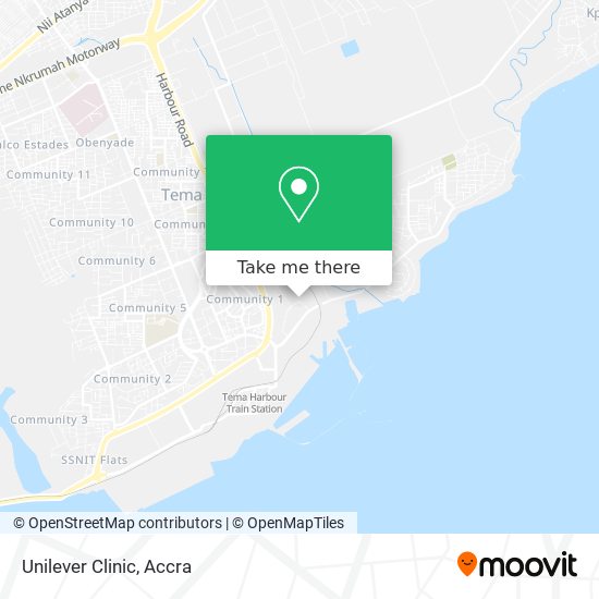 Unilever Clinic map