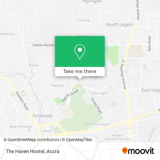 The Haven Hostel map