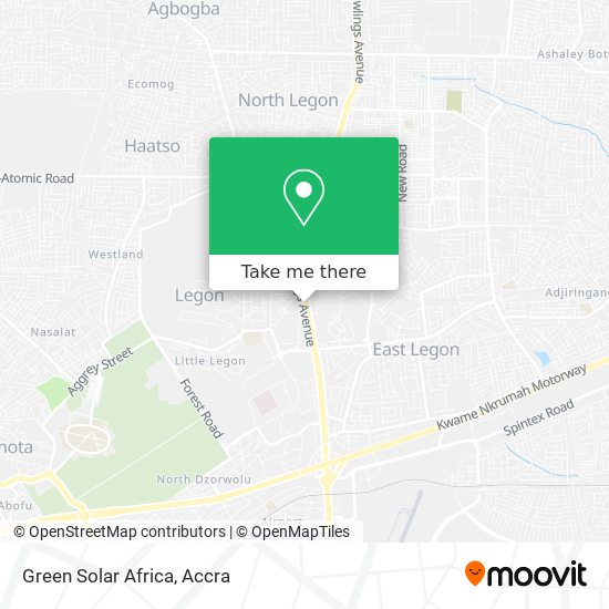 Green Solar Africa map