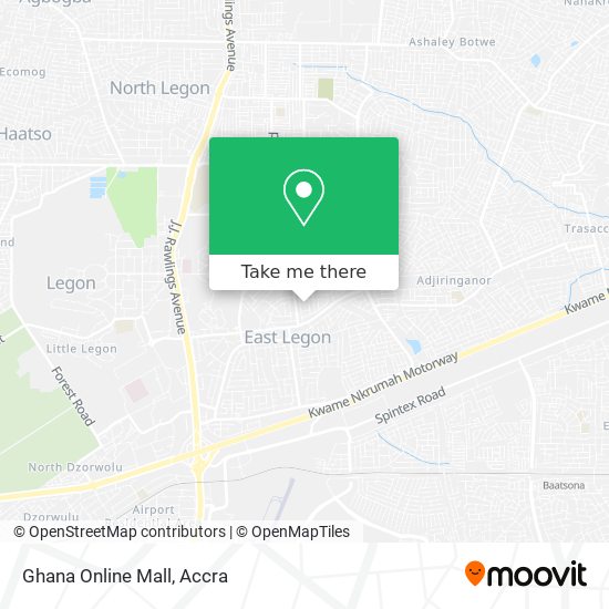 Ghana Online Mall map