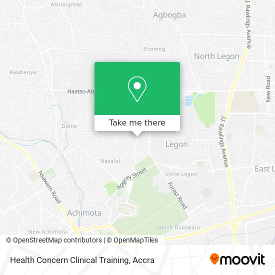 Health Concern Clinical Training map