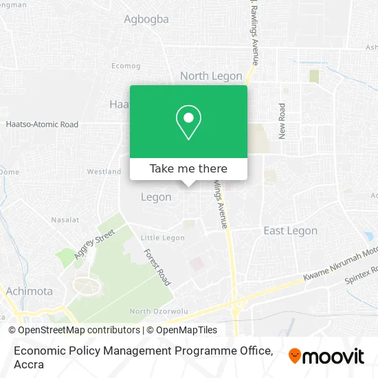 Economic Policy Management Programme Office map