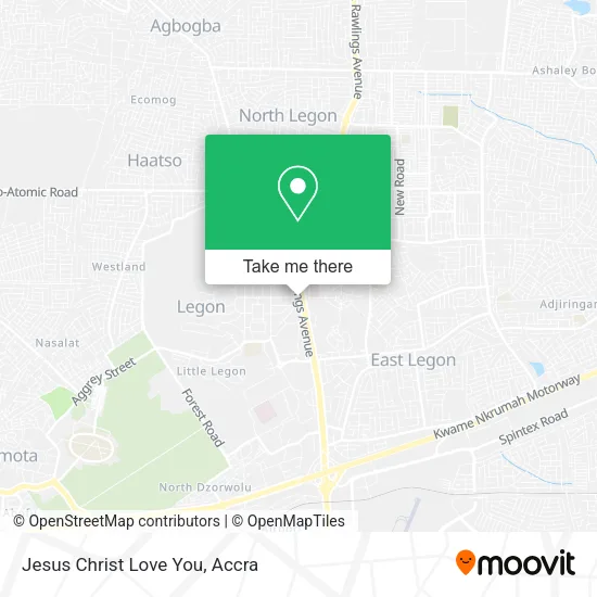 Jesus Christ Love You map