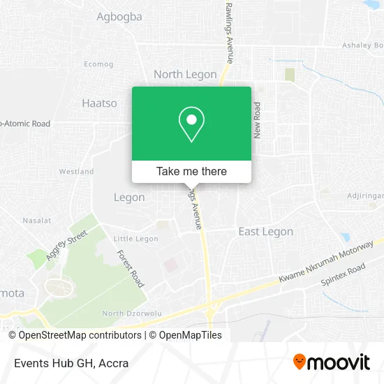 Events Hub GH map