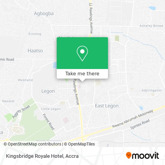 Kingsbridge Royale Hotel map