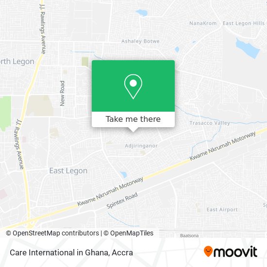 Care International in Ghana map