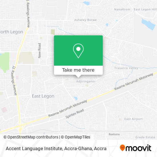 Accent Language Institute, Accra-Ghana map