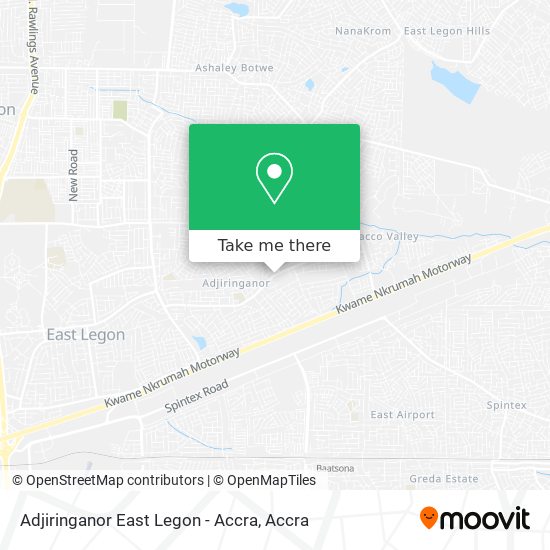 Adjiringanor East Legon - Accra map